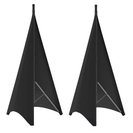 FutureHight Universal DJ Light Speaker Stand Rock Tripod Cover with Stretchy Polyester Material, 2 Pieces