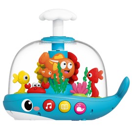 Baby Toys 6-12 Months, Press & Glow & Spin Infant Toys, Cause and Effect Baby Musical Toys Educational Toy for 1 Year Old, 1st Birthday Gifts for 6 7 8 9 10 11 12Month