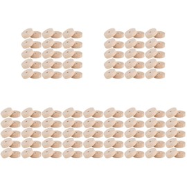 VILLCASE 150pcs Wood Craft Wheels, 1.1'' Unfinshed Wooden Wheels, Mini Wood Wheels with 0.2” Holes for Crafts DIY Toy Cars Painting Colors Wooden Crafting Projects