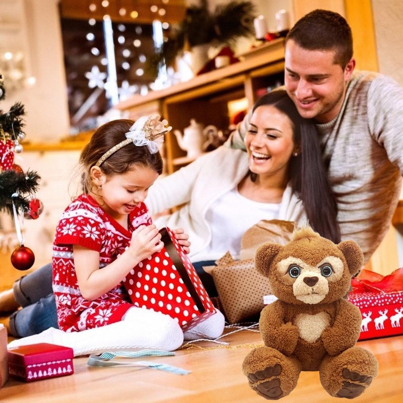 25cm Cute Bear Plush Toy Electric Music Bear Lovely Stuffed