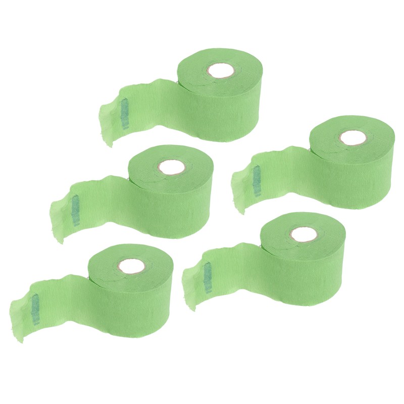 5 Rolls Disposable Barber Paper Neck Strips Self Adhesive Hairdressing