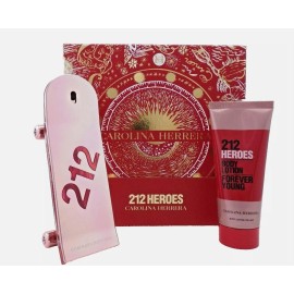 CAROLINA HERRERA 212 Heroes Forever Young by Carolina Herrera Set for Women 2.7oz EDP+3.4ozLotio