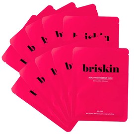 Briskin Real Fit Second Skin Mask, Tension, Flex (Firm Skin Support), Pack of 10