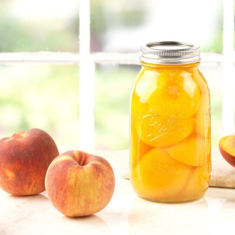 Ball Regular Mouth Glass Mason Jars with Lids and Bands,