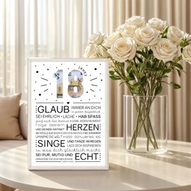 kiimiipa 18th Birthday Girl Boy, 18th Birthday Money Gift, Gifts for 18th Birthday Girl, 18th Birthday Boy Girl Picture Frame 14 x 22 cm for 18th Birthday Decoration Money Gifts