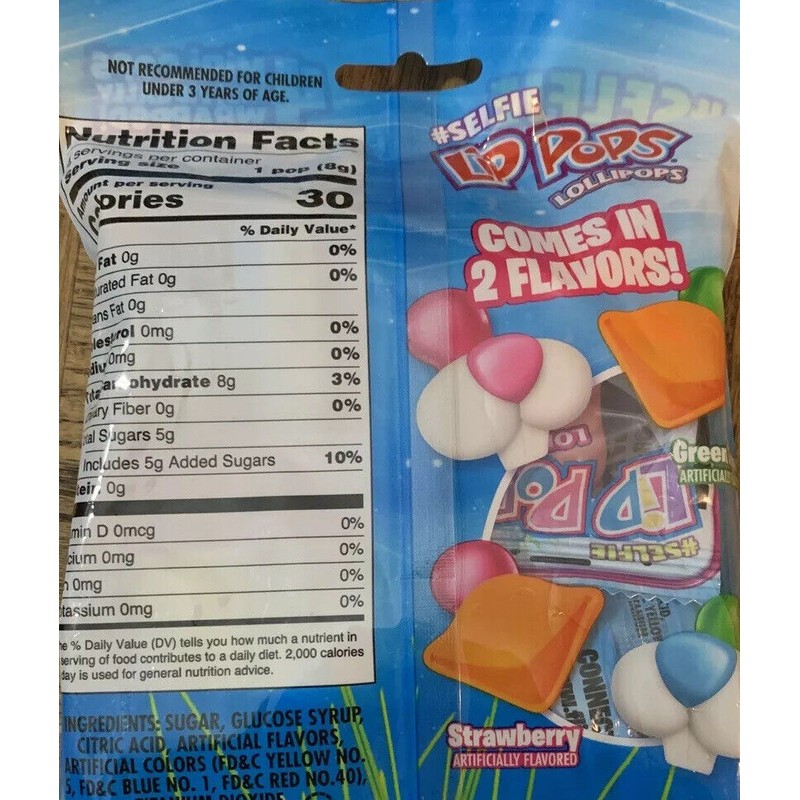 Imaginings Easter Candy Selfie Lip Pops Lollipops 1ea 4 Pk