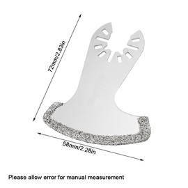 SEIWEI 2 Pcs Diamond Oscillating Blades, Oscillating Multi Tool Diamond Saw Blades for Grout Removal, Flush Cut, Wood Cutting, Wood Sanding, Nail Cutting