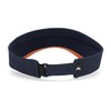 Pacific Headwear Standard Perforated Visor Powered by Coolcore, Navy/Orange