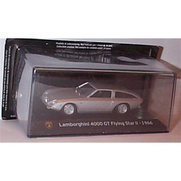 PANINI LAMB0RGHINI 4000GT Flying Star II 1966 Silver car 1:43