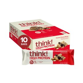 Think - Barra De Proteína con Trozos de Crema de Cacahuate 60g (10 Pack)