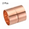 sourcing map Copper Pipe Coupling 35mm Straight Connecting Adapter with