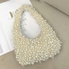 Trendy Pearl Shoulder Purse for Women Small Y2k Tote Bags