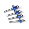 MACHSWON 4 Pieces Round Router Bits 1/4" Shank Round Router