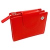 FreeHaveFun RFID Women's Leather Wallet Separate Coin Pocket, red, rfid