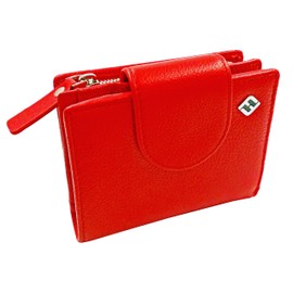 FreeHaveFun RFID Women's Leather Wallet Separate Coin Pocket, red, rfid wallet