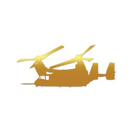 RDW V-22 Osprey Premium Sticker Decal Mirror Gold Metallic stol vtol Vertical Takeoff tiltrotor v22#3 - Mirror Gold - 16" W x 6.82" H