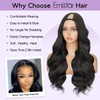 Long Wavy V Part Wigs For Black Women, Wear&Go Upgrade