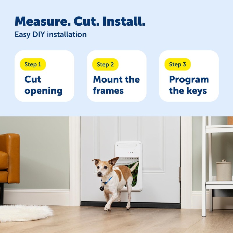 PetSafe Electronic Pet Door - Rust-Proof Programmable Smart Collar-Activated Dog