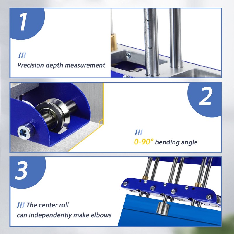 Three-Station Edge Roller for Bending Metal Roofing Materials at 0-90