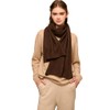 Prettystern Yak Wool and Lamb Wool Airy Knitted Scarf Winter