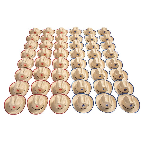 Fun Express Bulk Kids' Cowboy Hats with Star – Fun