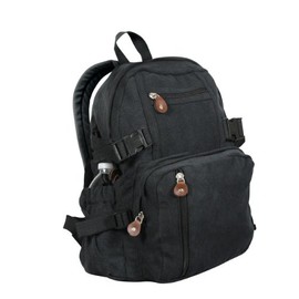 Rothco Vintage Canvas Mini Backpack - Black