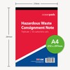Ocean Pads Hazardous Waste Consignment Note Pad HWCN01v112, A4, 3-Parts