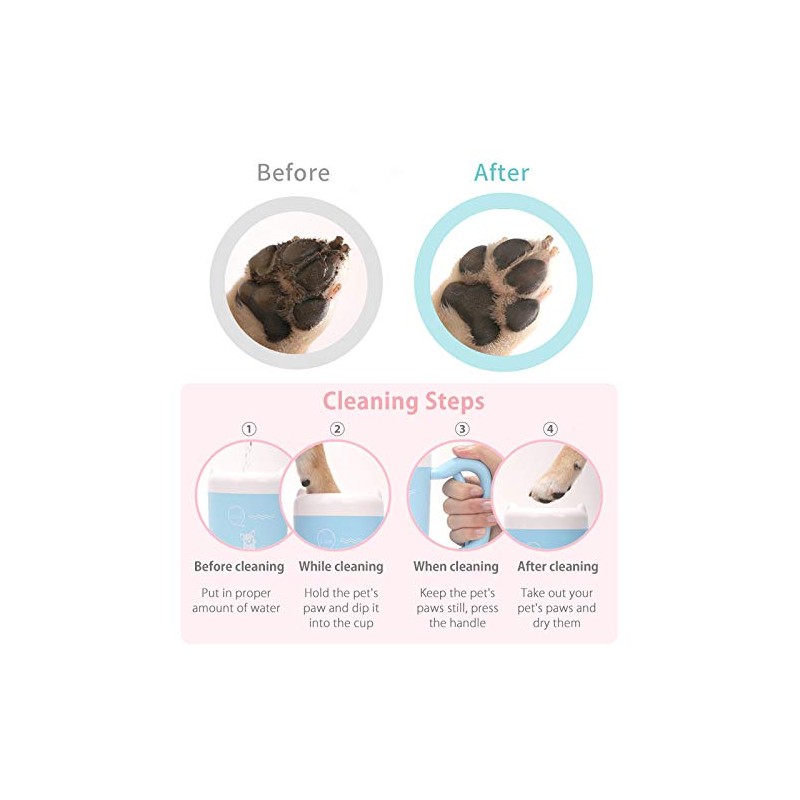 Creation Core Portable Dog Paw Washer Cup Pet Paw Cleaner