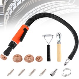 Datanly Air Tire Repair Polish Patch Tools Tire Repair Set Include 2500rpm Low Speed Air Tire Buffer Tire Inner Liner Scrapper Patch Roller 3pcs Tungsten Steel Buffing Wheel 42mm 55mm