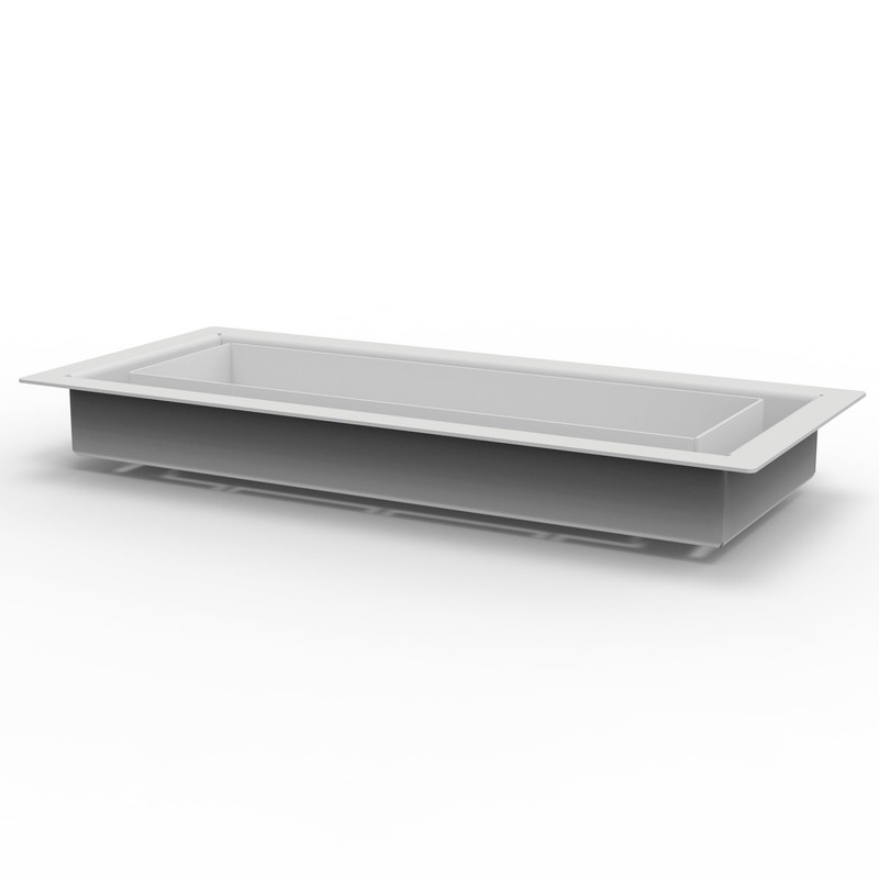 3x10-Breeze-All Metal-Air Vent-Drop in Vent -White - Elegant Design