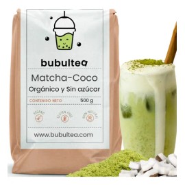 Matcha-coco Latte Orgánico Sin Azúcar 500 G                                                                                                           