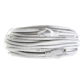 Cables Direct Online Snagless Cat5e Ethernet Network Patch Cable White 100 Feet