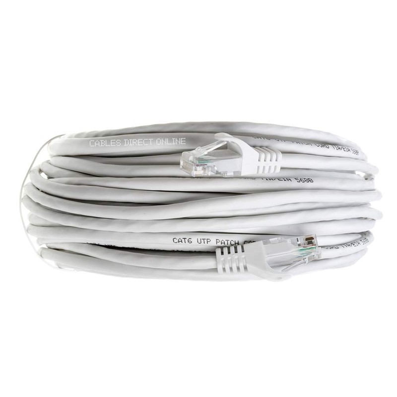 Cables Direct Online Snagless Cat5e Ethernet Network Patch Cable White