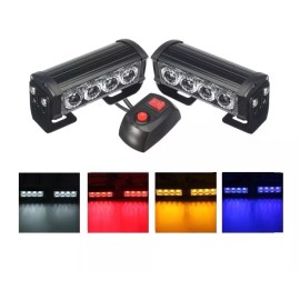 Corp.Res Electronics Par Estrobo Modulos De 4 Leds Switch 8 Modos De Flasheo 12v