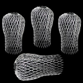 4 Pieces Gutter Downspouts Guards Aluminum Gutter Downspout Protectors Expandable Gutter Downspout Filter Strainer for Preventing Gutter Downspouts Blockage