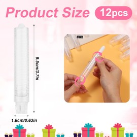 12PCS White Dustless Chalk, Colored Chalk with Holder Dustless Chalk for Blackboard Drawing Writing Teachers Students Office or Classroom