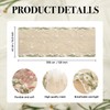 Artoid Mode Daisy Floral Beige Apricot Shaped Gauze Embroidery Table