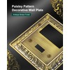 2-Pack Combo Toggle/Decorator Light Switch Cover Plate, Paisley Pattern Decorative