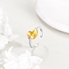 ONEFINITY Duck Ring 925 Sterling Silver Open Ring Duck Jewellery