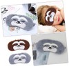FOMIYES 2pcs Plush Cartoon Animal Sleep Masks for Fluffy Light