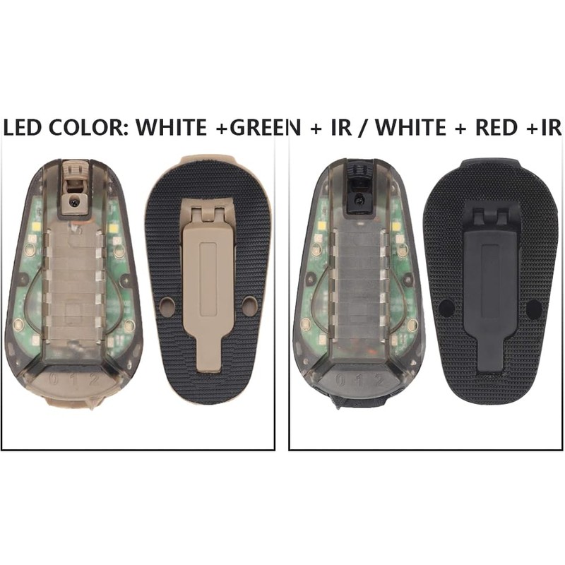 FARMSOLDIER Airsoft Strobe Light,Outdoor Safety Flashlight，Survival IR Flash Waterproof Ladybird