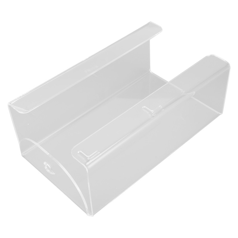 Glove Box Holder Dispenser Wall Mounted Tissue Holder Clear with