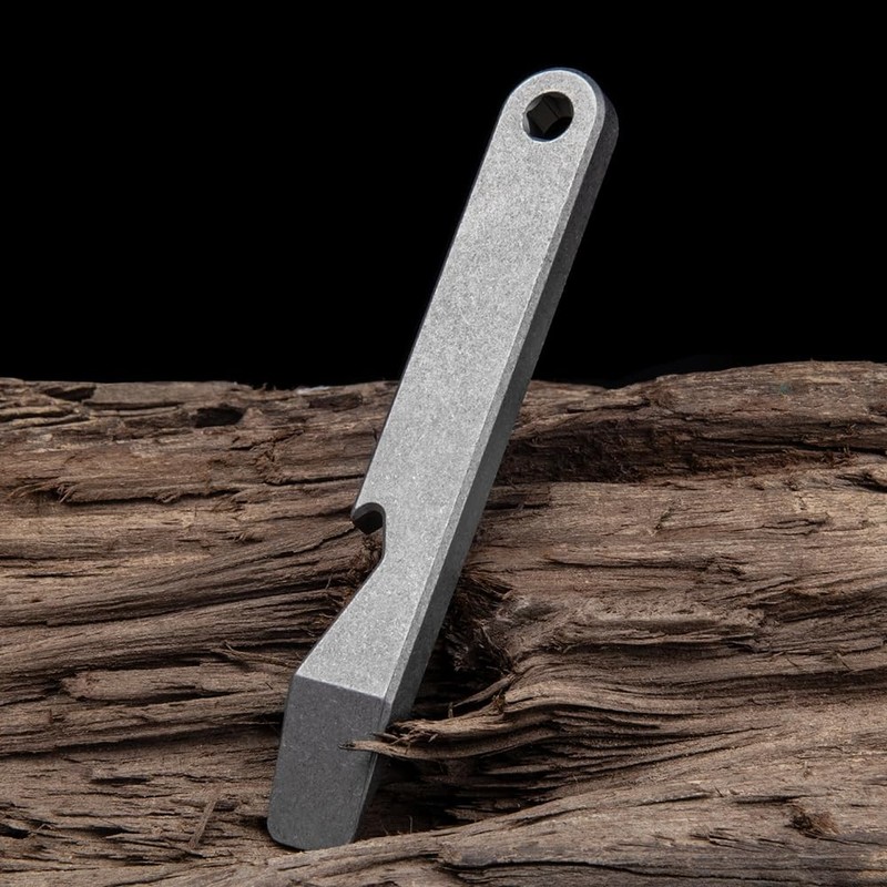 Pry Bar, Titanium Alloy Pry Tool with Bottle Opener/Wrench/Nail Puller