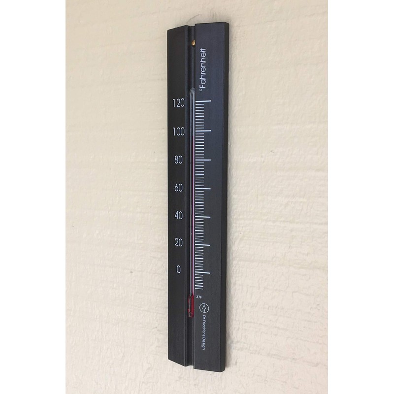 Hokco Analog Wall Thermometer Beechwood 7.8 inch Fahrenheit Temperature Scale