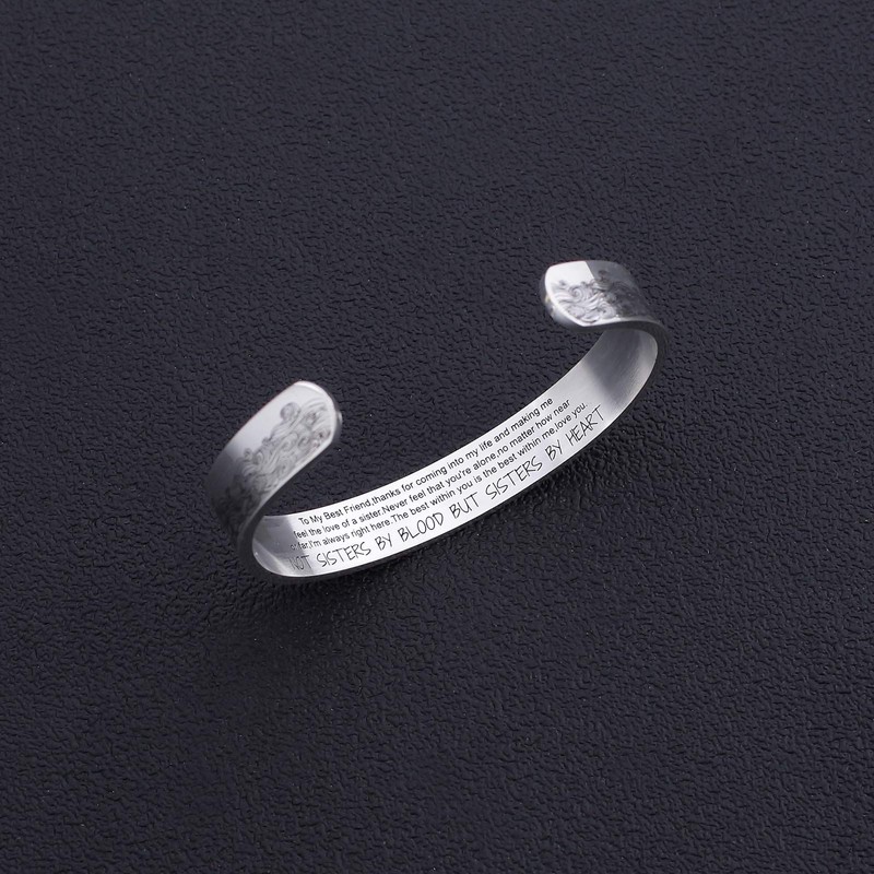 Sunflower Jewellery Sister Bracelet Gift Not sisters by blood but