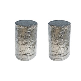 Frost King CF55 Foil Backed No Itch Natural Cotton Duct Wrap, 12-Inch x 1-Inch x 15-Feet (Pack of 2)