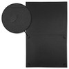 Plain Black Certificate Folders - Pack of 10, Linen Cover