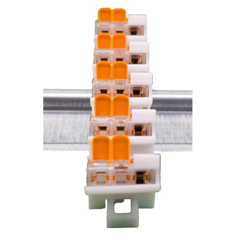 2 x DIN rail / DIN rail holder for 5