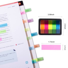 Golcellia 300 Pcs, Transparent Sticky Notes, Page Markers, Sticky Tabs, Label Stickers, Pop Up Index Tabs, Flags Stickers