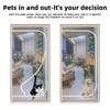 Upgraded Pet Screen Door,Fits Door Opening Size 30''x 80'',Thickened Cat